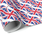 Britische Flagge - Jack Wrapping Papier Geschenkpapier (Rolleneckpunkt)