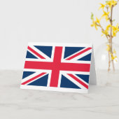 Britische Flagge Karte (Gelbe Blume)