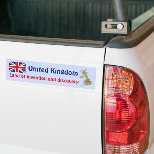 BRITISCHE Flagge + Karten-Autoaufkleber Autoaufkleber (Auf Lkw)