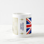 BRITISCHE Flagge + Karten-Tasse Kaffeetasse (Mittel)