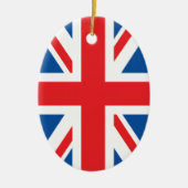 Britische Flagge Keramik Ornament (Vorne)