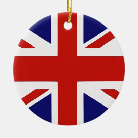 Britische Flagge Keramik Ornament Zazzle De