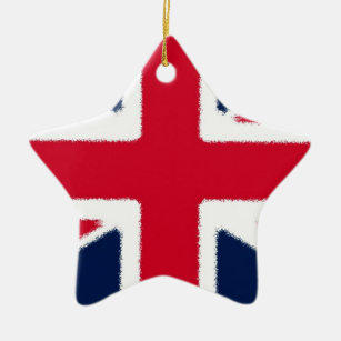 Britische Flagge Keramikornament