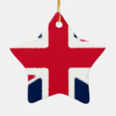 Britische Flagge Keramikornament (Hinten)