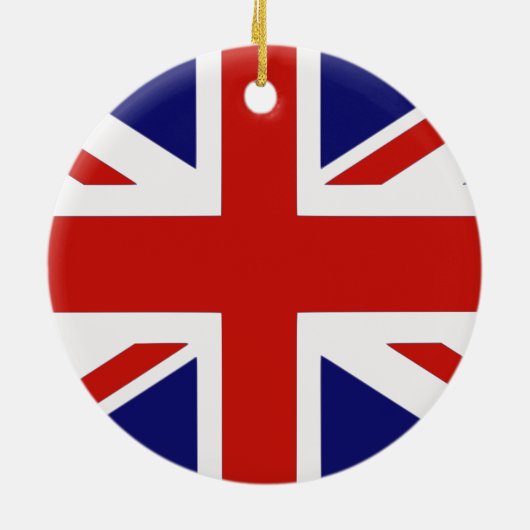 Britische Flagge Keramikornament (Hinten)
