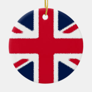 Britische Flagge Keramikornament