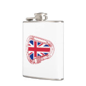 Britische Flagge Kletterer Carabiner Flachmann (Links)