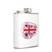 Britische Flagge Kletterer Carabiner Flachmann (Rechts)