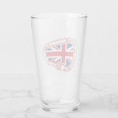 Britische Flagge Kletterer Carabiner Glas (Rückseite)