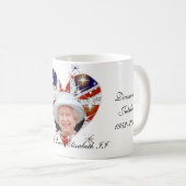 Britische Flagge: Königin Elizabeth Diamond Jubile Kaffeetasse (VorderseiteRechts)
