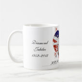 Britische Flagge: Königin Elizabeth Diamond Jubile Kaffeetasse (Links)