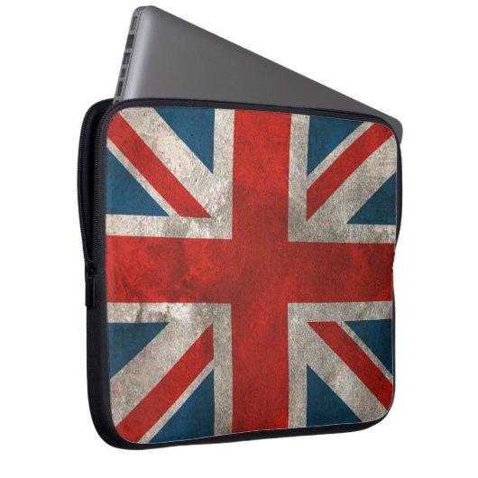 Britische Flagge Laptopschutzhülle (Vorne Rechts)