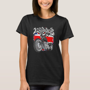 Britische Flagge Latino Vicla Uk Custom Motorräder T-Shirt