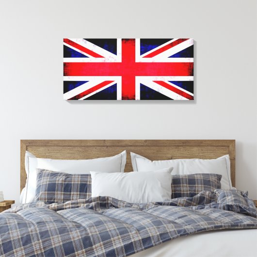 Britische Flagge Leinwanddruck (Insitu (Schlafzimmer))