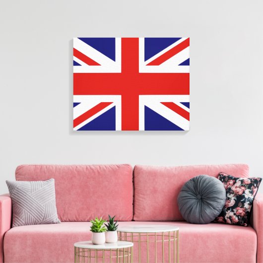 Britische Flagge Leinwanddruck (Insitu (Wohnzimmer))