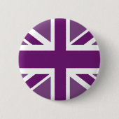 Britische Flagge Lila Button (Vorderseite)