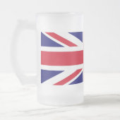 Britische Flagge Mattglas Bierglas (Links)