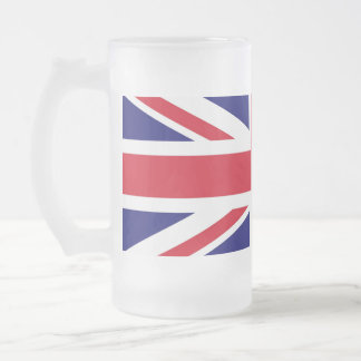Britische Flagge Mattglas Bierglas