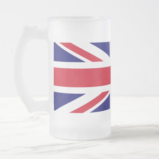 Britische Flagge Mattglas Bierglas (Links)