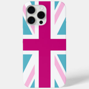 Britische Flagge mit Blau und Rosa Case-Mate iPhone Hülle