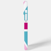 Britische Flagge mit Blau und Rosa Case-Mate iPhone Hülle (Rückseite / Links)