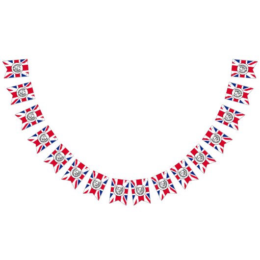 Britische Flagge mit König Charles III. (Alle)