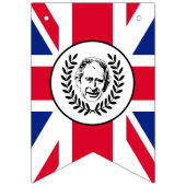 Britische Flagge mit König Charles III. (Dritte Fahne)