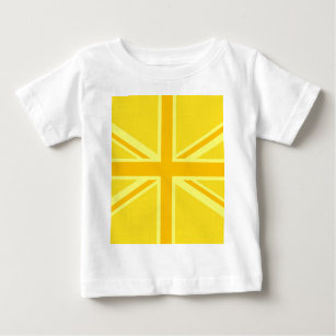 Britische Flagge mit sehr gelber Union Baby T-shirt
