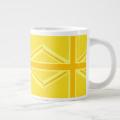 Britische Flagge mit sehr gelber Union Jumbo-Tasse (Rechts)