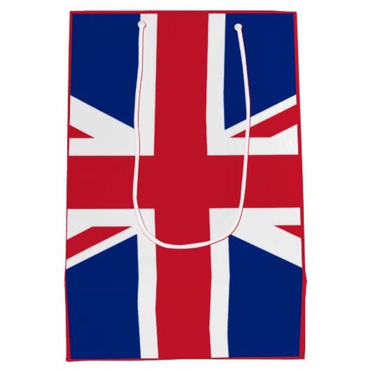 Britische Flagge Mittlere Geschenktüte (Rückseite)
