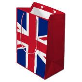 Britische Flagge Mittlere Geschenktüte (Rückseite Schrägansicht)