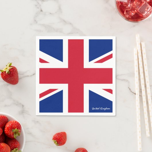 Britische Flagge Napkins, Vereinigtes Königreich/G Serviette (Beispiel)