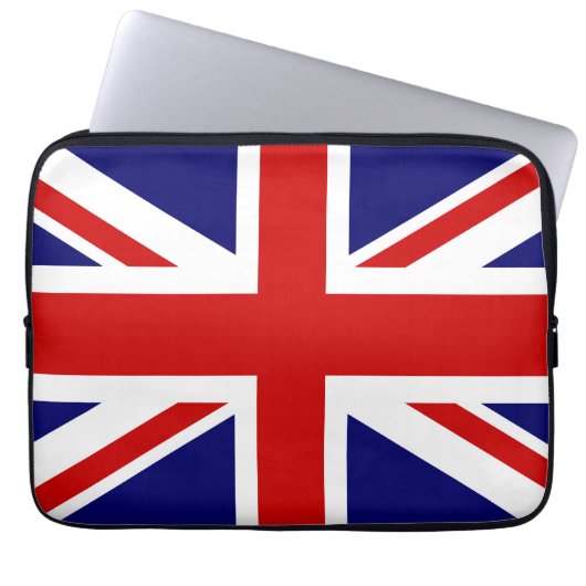 Britische Flagge Notebook-Hülle | Union Jack Desig Laptopschutzhülle (Vorderseite)