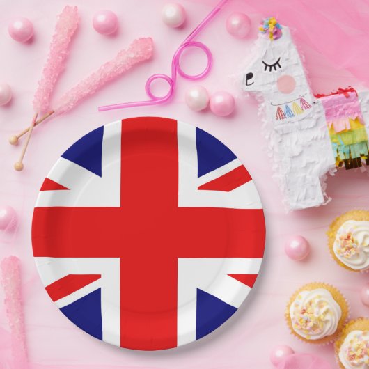 Britische Flagge Pappteller (Party)