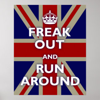 Britische Flagge Parody Poster