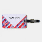 Britische Flagge Personalisiert Gepäckanhänger (Rückseite horizontal)