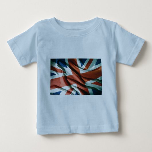 Britische Flagge Pop Art Baby T-shirt (Vorderseite)