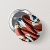 Britische Flagge Pop Art Button (Vorne & Hinten)