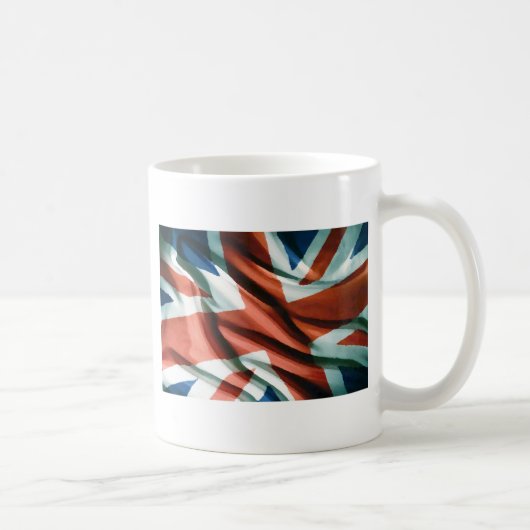 Britische Flagge Pop Art Kaffeetasse (Rechts)