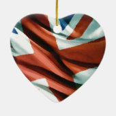 Britische Flagge Pop Art Keramikornament (Hinten)