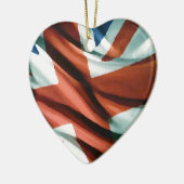 Britische Flagge Pop Art Keramikornament (Links)