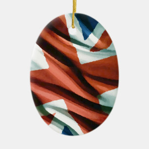Britische Flagge Pop Art Keramikornament