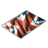 Britische Flagge Pop Art Notizblock (Linke Seite)