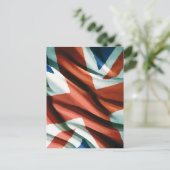 Britische Flagge Pop Art Postkarte (Stehend Vorderseite)