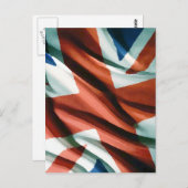 Britische Flagge Pop Art Postkarte (Vorne/Hinten)