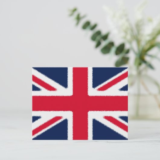 Britische Flagge Postkarte (Stehend Vorderseite)