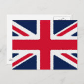 Britische Flagge Postkarte (Vorne/Hinten)