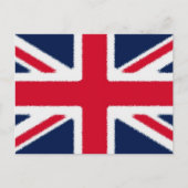 Britische Flagge Postkarte (Vorderseite)