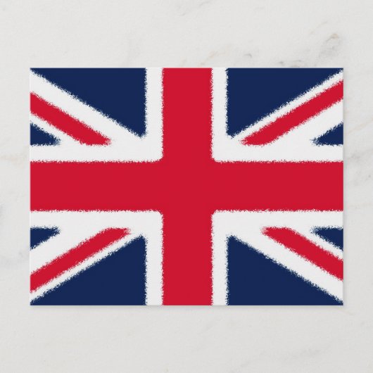 Britische Flagge Postkarte (Vorderseite)