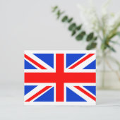 Britische Flagge Postkarte (Stehend Vorderseite)